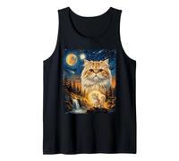 Persian Cat Howling to The Moon Tank Top