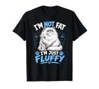 Persian Cat I'm NOT Fat I'm JUST Fluffy Funny T-Shirt