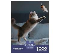 Persian Cat Jigsaw Puzzle 1000 Pieces Family Game Adults Teens Night Activity Pet Cat Relaxation Stress Free 38x26cm/1000pcs