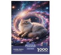 Persian Cat Jigsaw Puzzles 1000 Pieces Challenge Game for Adults,Cosmos Nebula Impossible Jigsaw Puzzle 1000 Piece Educational Games Home Decoration 70x50cm/1000pcs