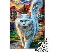 Persian Cat Jigsaw Puzzles 1000 Pieces. Whimsical Challenge Toy for Adults Kids 38x26cm/1000pcs