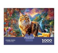 Persian Cat Jigsaw Puzzles 1000 Pieces. Whimsical Challenge Toy for Adults Kids Age 14 Years Up 52x38cm/1000pcs