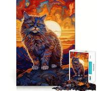 Persian Cat Jigsaw Puzzles for Adults1000 Pieces Clear Logic Toy Leisure Time Perfect Cut Creative Gift (38x52cm)