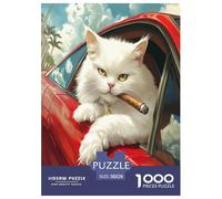Persian Cat Jigsaw Puzzles Puzzles for Adults Kids. 1000 Piece Whimsical Challenge Toy Educational Game Home Decoration for Adults& Kids Age 14 Years Up 38x26cm/1000pcs