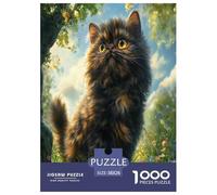 Persian Cat Jigsaw Puzzles Puzzles for Adults Kids. 1000 Pieces Great Gifts Challenge Toy Educational Game Home Decoration for Educational Games Gifts 38x26cm/1000pcs