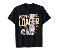 Persian Cat Mom Loaf Pose Bread Graphic Funny Owner Humor T-Shirt