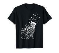 Persian Cat Owner Butterfly Print T-Shirt