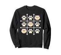 Persian Cat Paws Grid Game Sweatshirt