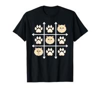 Persian Cat Paws Grid Game T-Shirt