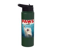 Persian Cat Paws Parody - Cat Chasing Mouse Cat Moms Cat Dad Stainless Steel Insulated Water Bottle