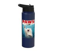 Persian Cat Paws Parody - Cat Chasing Mouse Cat Moms Cat Dad Stainless Steel Insulated Water Bottle