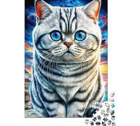 Persian Cat Puzzle 1000 Pieces, Whimsical Challenge Toy Jigsaw Puzzles for Adults And Kids Age 14 Years Up 70x50cm/1000pcs