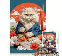 Persian Cat Vintage Japan Jigsaw Puzzles for Adults1000 Pieces Clear Logic Toy Leisure Time Perfect Cut Creative Gift (50x75cm)