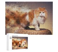 Persian Cats, 300 PCS Decorative Wooden Puzzle, for Quiet Evenings And Focused Play