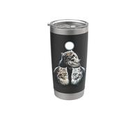 Persian Cats Howling At The Moon Stainless Steel Insulated Tumbler
