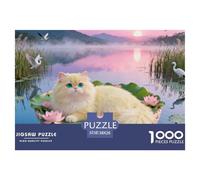 Persian Cats1000 Piece Puzzle Puzzle Games Cats Colourful Puzzle for The Whole Family 38x26cm/1000pcs