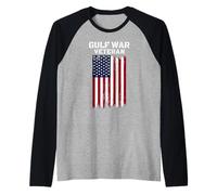 Persian Gulf War Veterans Day Father's Day Grandpa Dad Raglan Baseball Tee