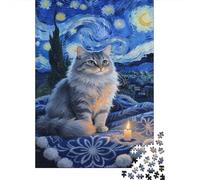 Persian Jigsaw Puzzles Puzzle for Adults Kids. 1000 Piece Starry Night Scene Whimsical Challenge Toy Educational Games Home Decoration for Educational Games Gifts 1000pcs (75x50cm)
