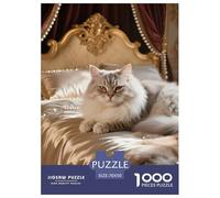 Persian Longhair Puzzle 1000 Pieces for Adults & Teens Family Night Entertainment Pet Cat Premium Quality Brain Training 70x50cm/1000pcs