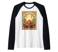 Persian New Year Still Life Ornamental Nowruz Eggs Raglan Baseball Tee