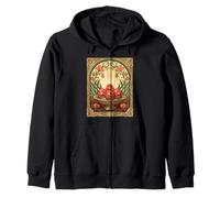 Persian New Year Still Life Ornamental Nowruz Eggs Zip Hoodie