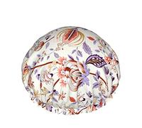 Persian Pattern Reusable Elastic Bath Waterproof Shower Cap For Womens, Caps For Girls Spa Home Use,Hotel And Hair Salon