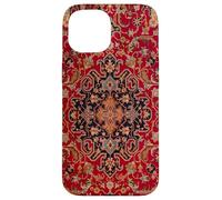 Persian Rug Dark Red Oriental Carpet Floral Boho Vintage Case for iPhone 15