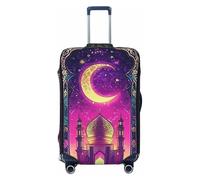 Persian Starry Night and Mosque Elastic Travel Luggage Cover Suitcase Protector, Print Suitcase Baggage Cover Anti-Scratch