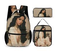 Persian Woman Backpack Set 3 Lunch Bag Pencil Case