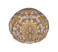 Persians-Style Geometric Shower Cap For Women Lightweight Bath Caps Waterproof Shower Hat For Spa Salon Men