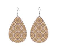 Persians Style Geometric Women'S Dangle Earrings Luxurious Leather Earrings Colorful Pierced Earring For Beach Party Daily Wear
