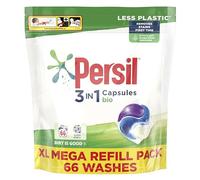 Persil 3 in 1 Bio Laundry Washing Capsules brilliant stain removal XL mega refill pack 1. 782 kg (66 washes)
