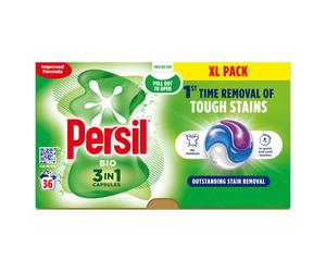 Persil 3in1 PODS, Washing Liquid Laundry Detergent Capsules, Bio, 36 Washes