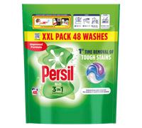 Persil Bio 3 in 1 Washing Capsules 1st time removal of tough stains outstanding stain removal in quick & cold washes 48 washes