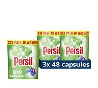 Persil Bio 3 in 1 Laundry Washing Detergent Capsules 48 washes - Pack of 3