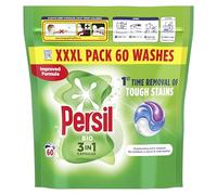 Persil Bio 3 in 1 Washing Capsules 1st time removal of tough stains outstanding stain removal in quick & cold washes 60 washes