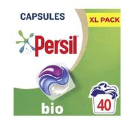 Persil 3 in 1 Bio Washing Capsules Effective in Quick Cold Washes 40 Washes - Buy 2 / 24cm / 14cm