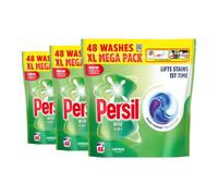 Persil Bio 4-in-1 Laundry Capsules, 48 Washes - Fast-Dissolving, Lifts Stains 1st Time Even in Quick & Cold Washes