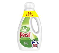 Persil Bio Laundry Washing Liquid Detergent 1st time removal of tough stains outstanding stain removal in quick & cold washes 53 washes (1.431 L)