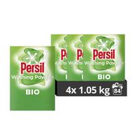 Persil Bio Washing Powder 100% recyclable pack for stain removal first time 4x 1.05 kg (84 washes)