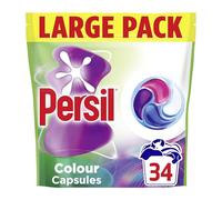 Persil Colour 4-in-1 Laundry Capsules, 34 Washes - Fast-Dissolving, Revives Colours & Smooths Fibres^ Even in Quick & Cold Washes