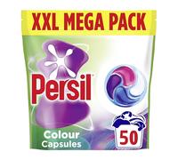 Persil Colour 4-in-1 Laundry Capsules, 50 Washes - Fast-Dissolving, Revives Colours & Smooths Fibres^ Even in Quick & Cold Washes