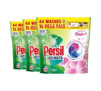 Persil Ultimate Touch of Comfort Laundry Detergent Capsules 44 Washes | Removes tough stains, nano-power technology, lasting Comfort fragrance, fast dissolving, effective in quick & cold washes
