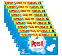 Persil Laundry Tablets Family Pack Gentle next to Skin Touch on Stains New Concentrated Formula for Effortless Laundry, Non-Bio 40 tablets, 20 Wash 1.2KG Pack of 9