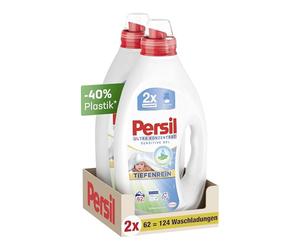 Persil Liquid Detergent Sensitive (124 Washes) Highly Concentrated Ultra Concentrate Detergent with Ultra Stain Removal with Deep Clean Plus Technology
