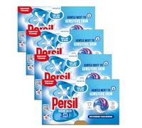 Persil Non-Bio 3-in-1 Laundry Capsules, 316.5g, Pack of 4 (60 Washes) | Dermatologically Tested | Gentle on Sensitive Skin | Outstanding Stain Removal | Eco-Friendly Plastic-Free Packaging
