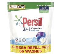 Persil Non Bio 3 in 1 Laundry Detergent Washing Pods Capsules Tablets XL, 66 Washes
