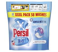 Persil Non Bio 3 in 1 Washing Capsules laundry capsules gentle next to sensitive skin for outstanding stain removal in quick cold washes 58 washes
