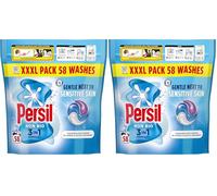 Persil Non Bio 3 in 1 Washing Capsules laundry capsules gentle next to sensitive skin for outstanding stain removal in quick & cold washes 58 washes (Pack of 2)