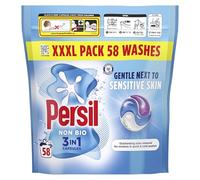 Persil Non Bio 3 in 1 Washing Capsules laundry capsules gentle next to sensitive skin for outstanding stain removal in quick & cold washes 58 washes
